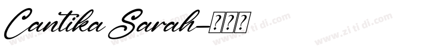 Cantika Sarah字体转换